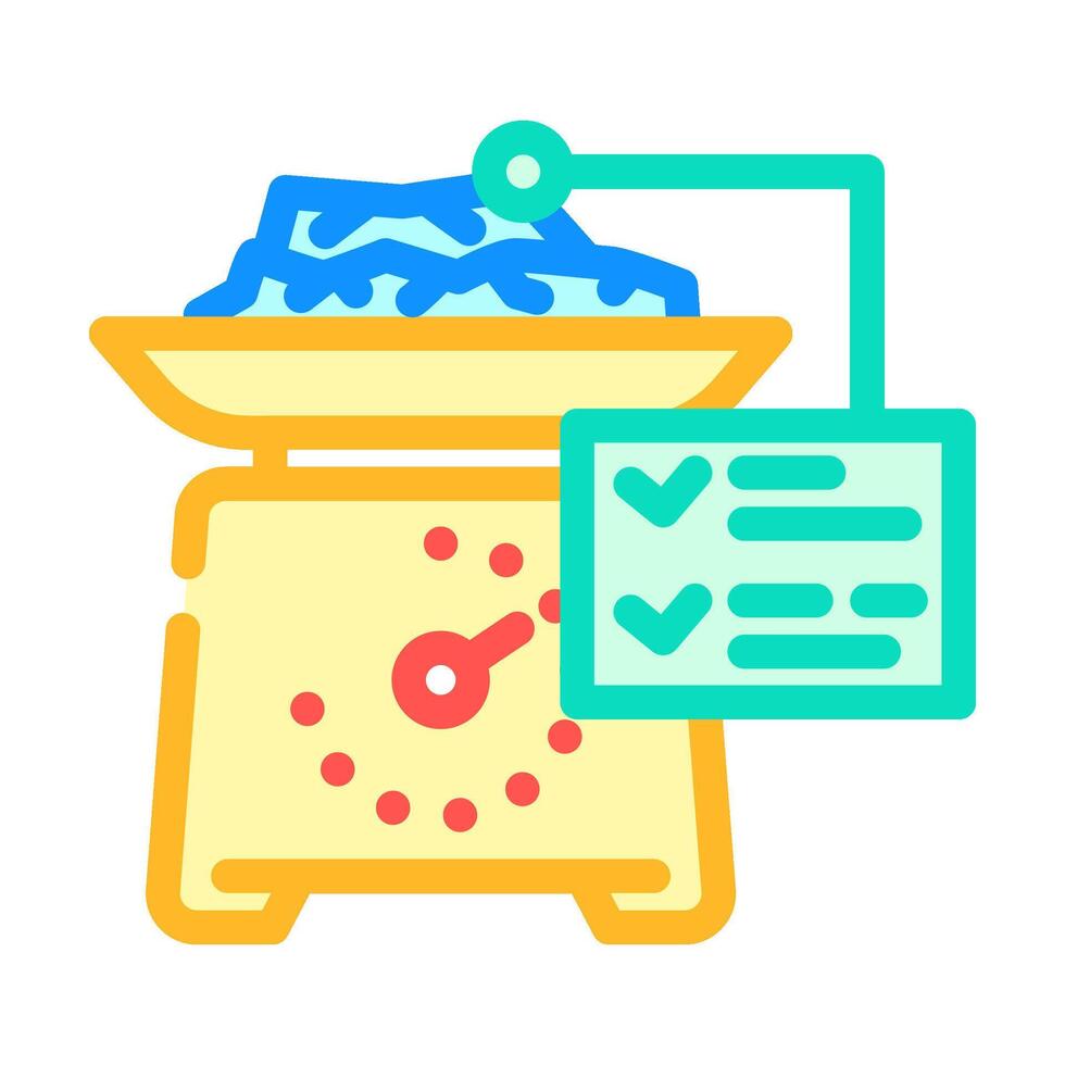 metal recycling waste sorting color icon illustration vector
