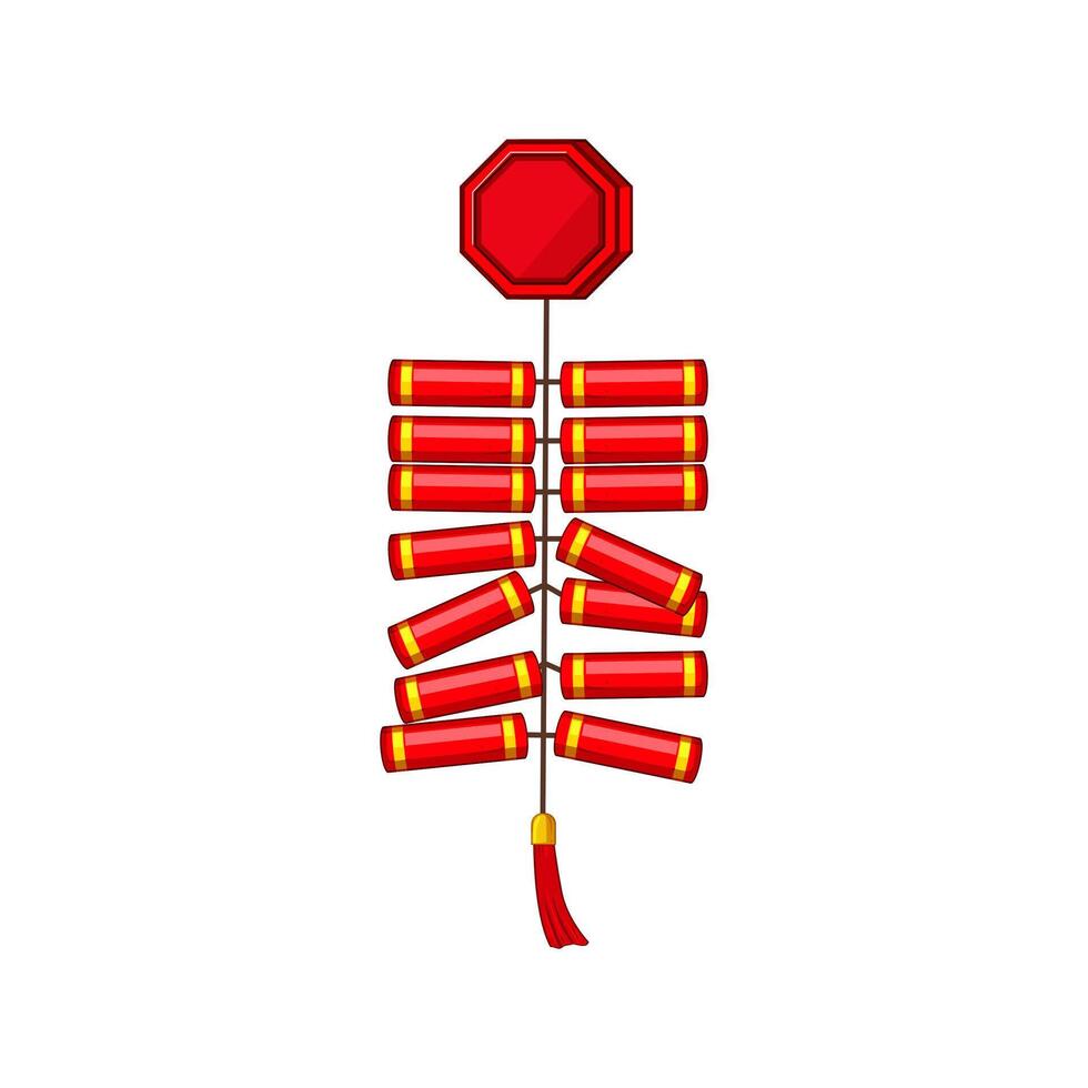 new chinese firecracker cartoon illustration vector