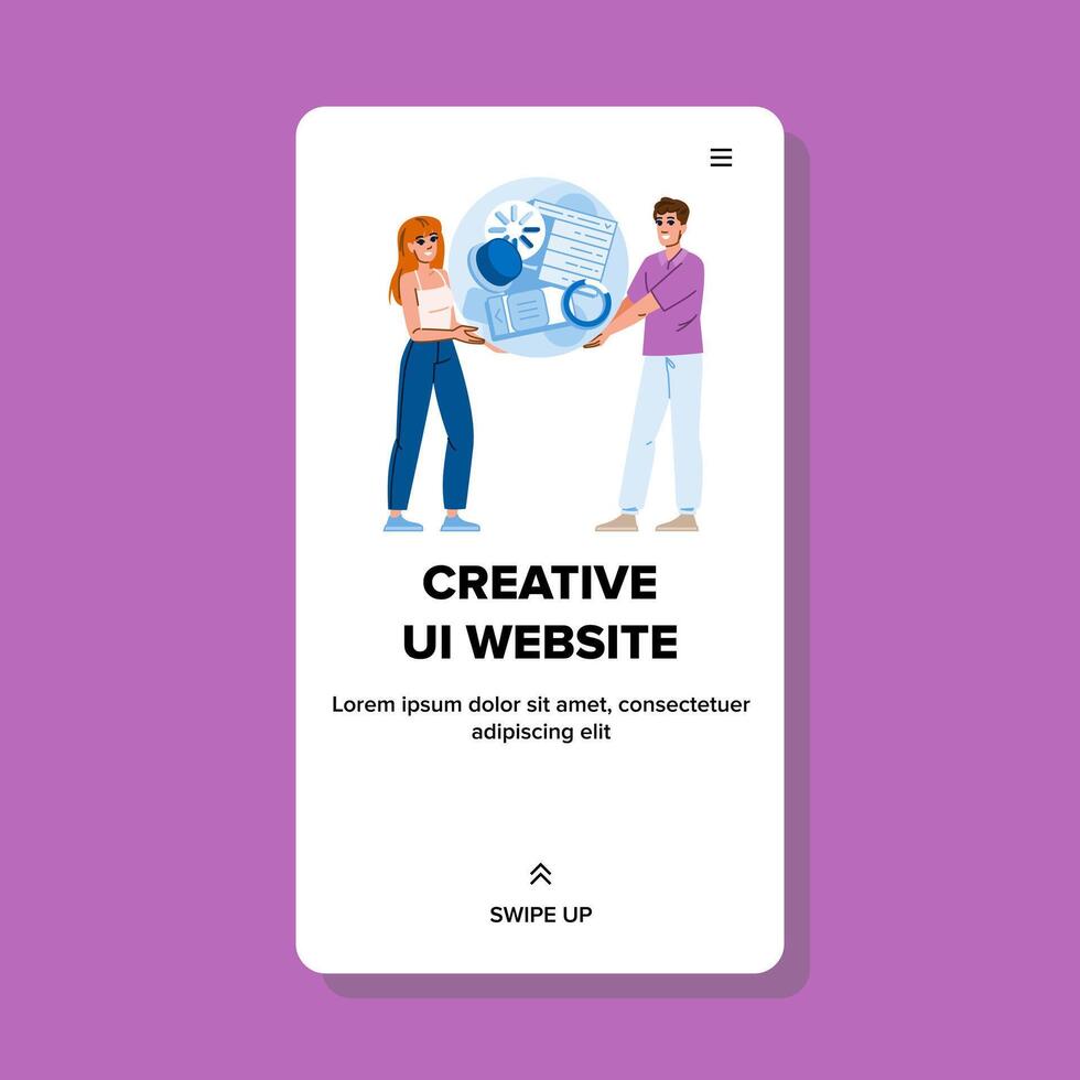 interface creative ui website vector