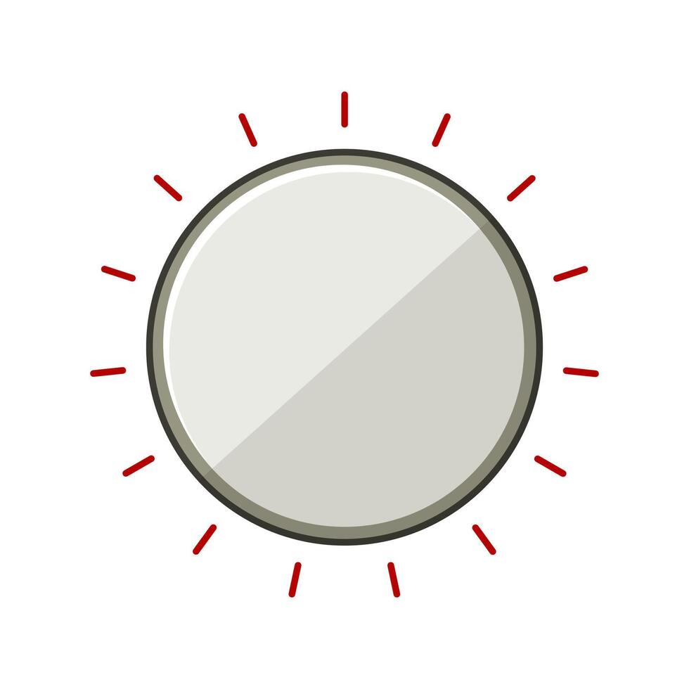 switch dial knob cartoon illustration vector