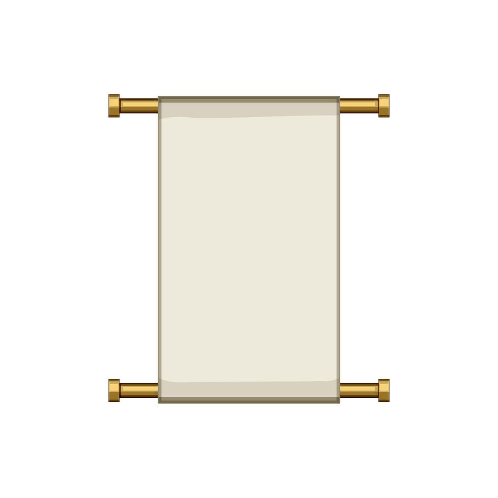 gold chinese scroll cartoon illustration vector