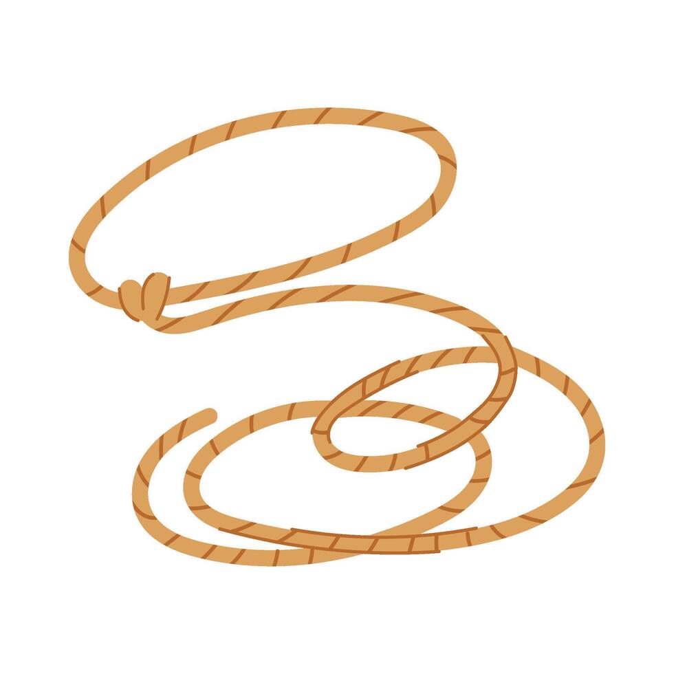border lasso cartoon illustration vector