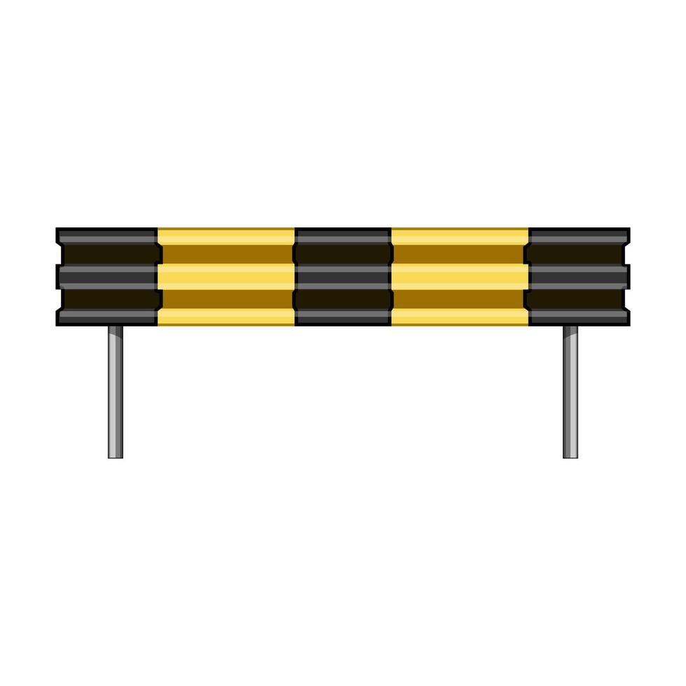 rail guard rails cartoon illustration vector