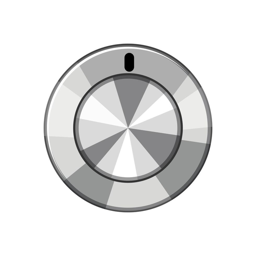 control dial knob cartoon illustration vector