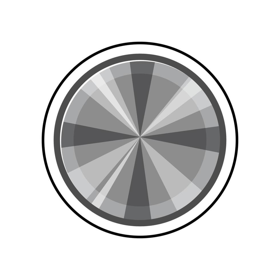 turn dial knob cartoon illustration vector