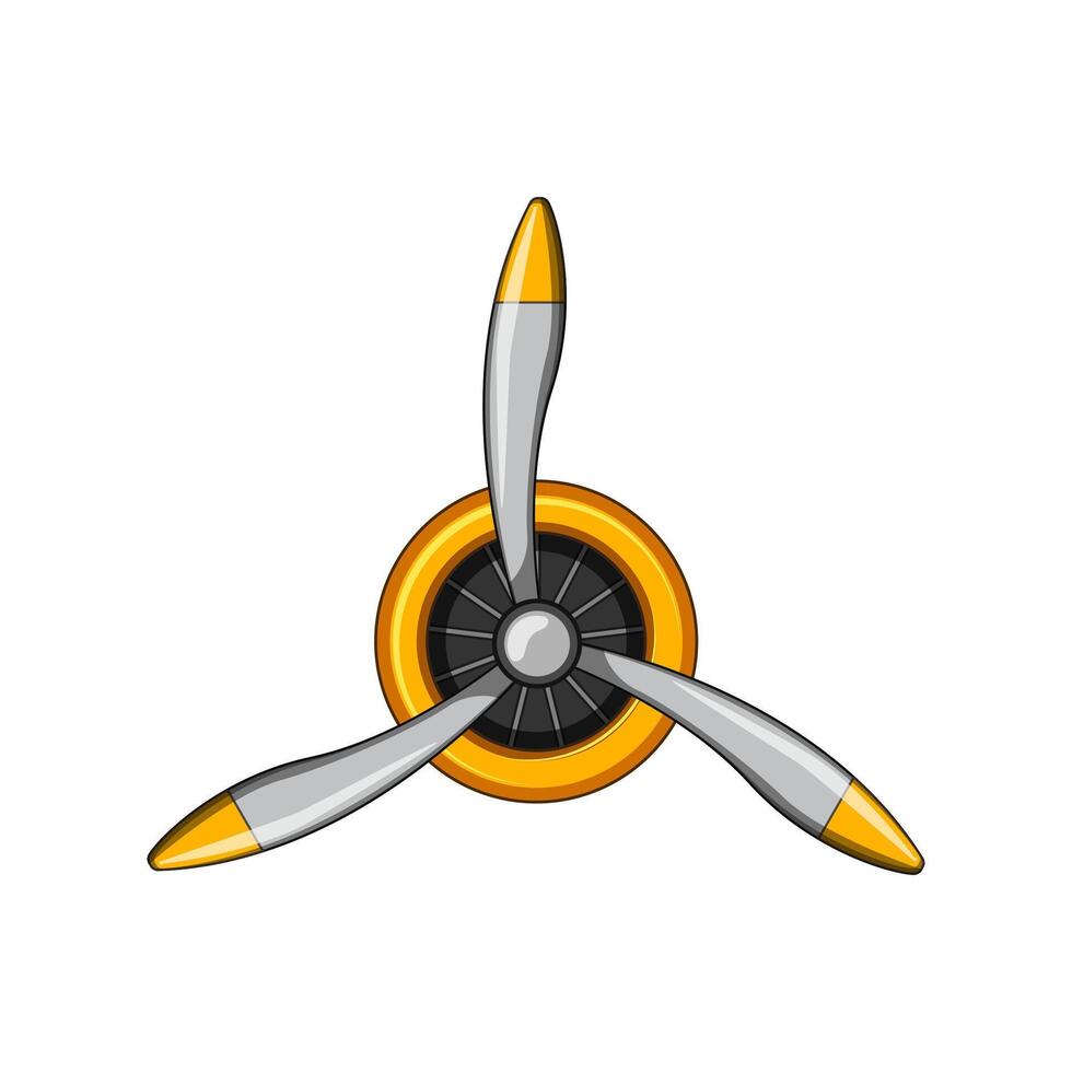 prop propeller cartoon illustration vector