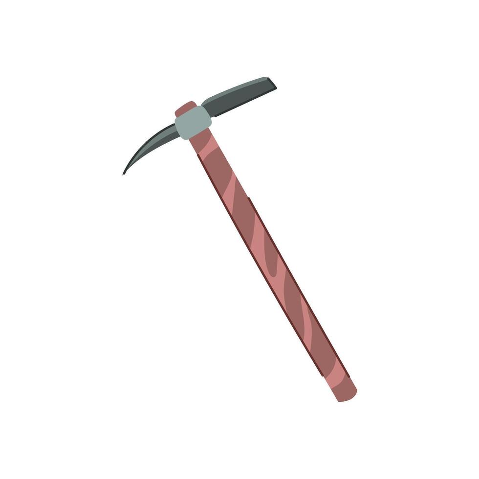 tool pickaxe cartoon illustration vector