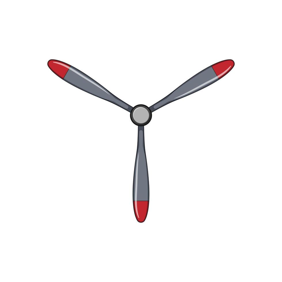 plane propeller cartoon illustration vector