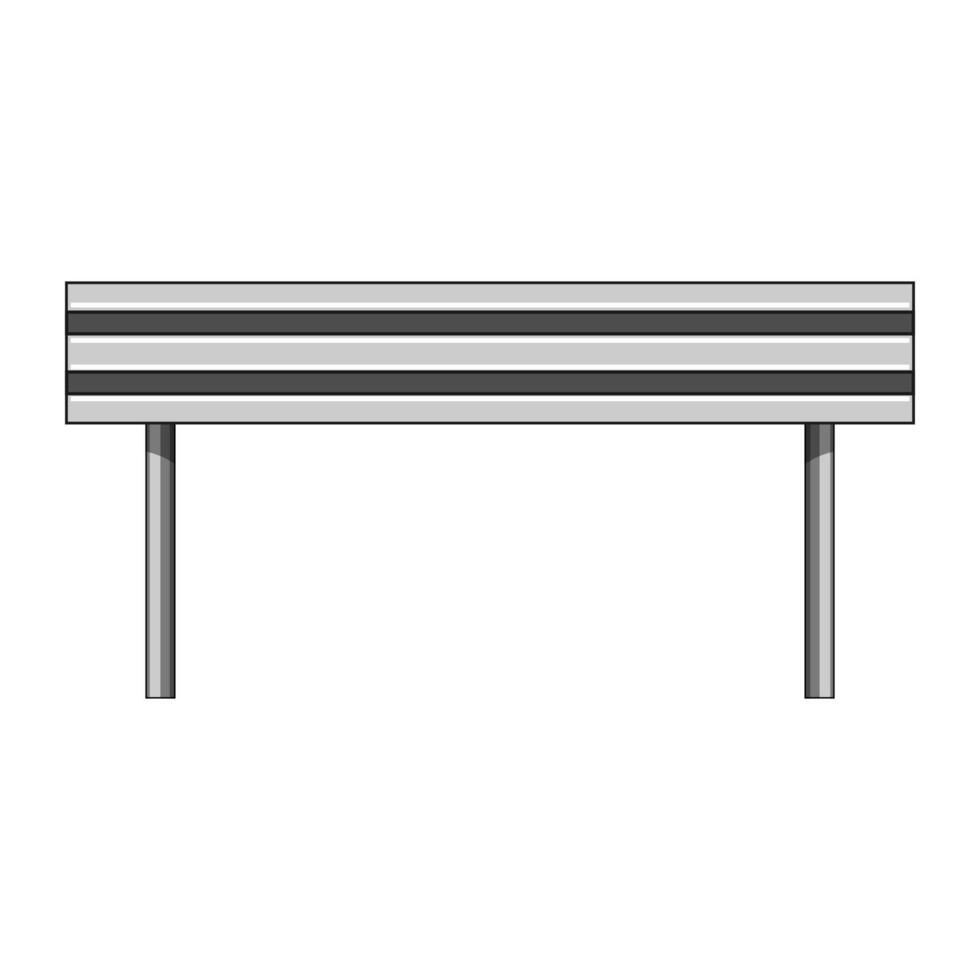 bridge guard rails cartoon illustration vector