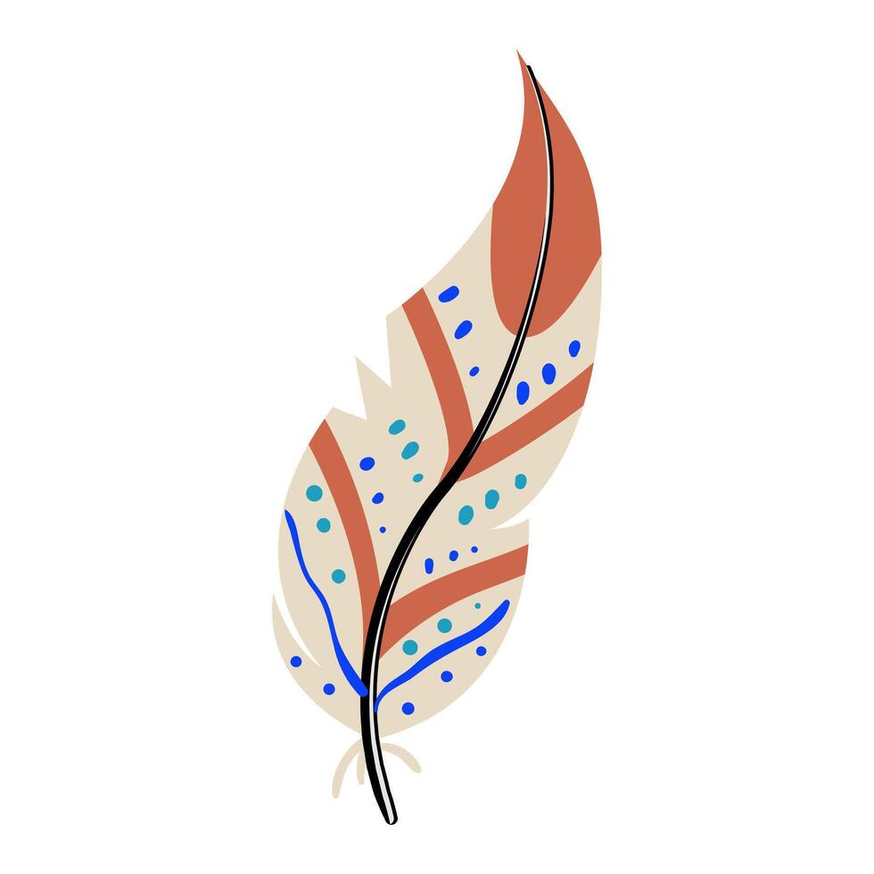 naturaleza pluma exótico pájaro dibujos animados ilustración vector