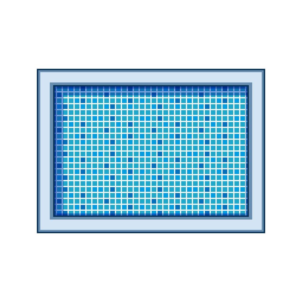 texture top view pool cartoon illustration vector