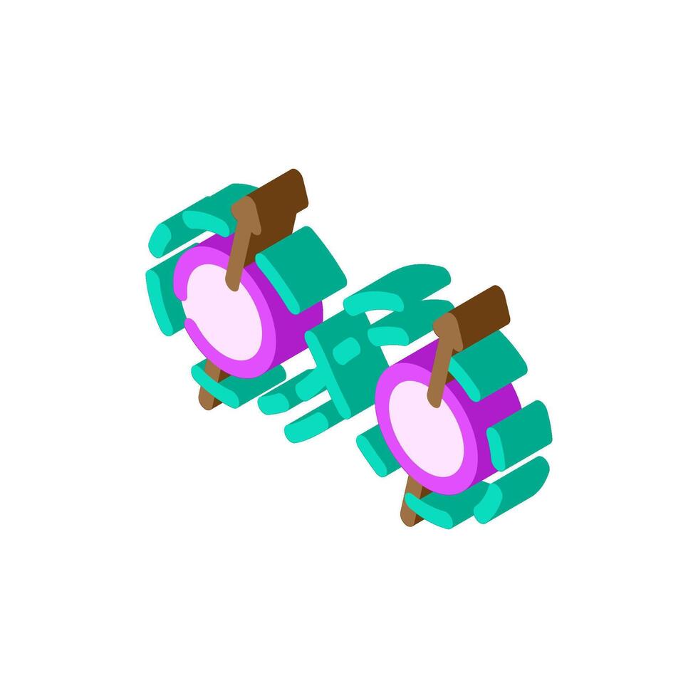entanglement quantum technology isometric icon illustration vector