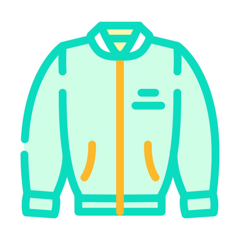 bomber jacket streetwear cloth fashion color icon illustration vector