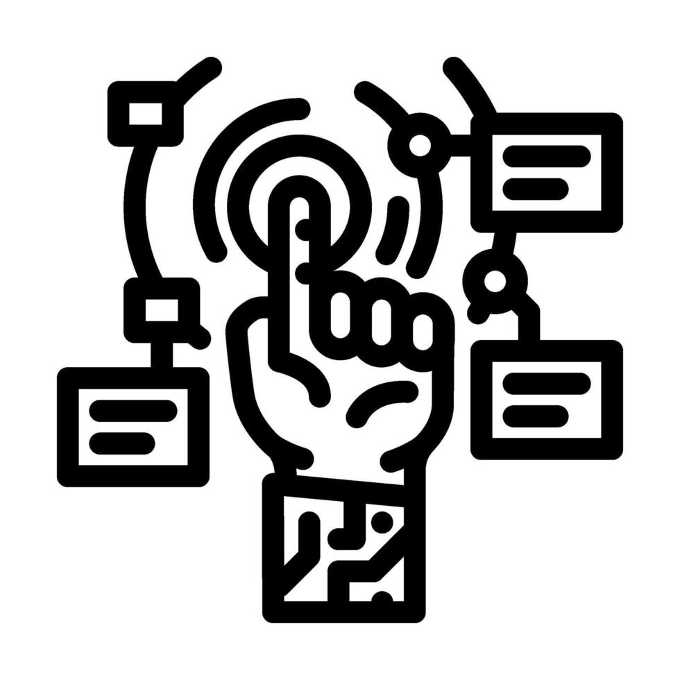 cutting edge technology tech enthusiast line icon illustration vector