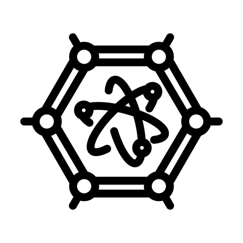 materials quantum technology line icon illustration vector
