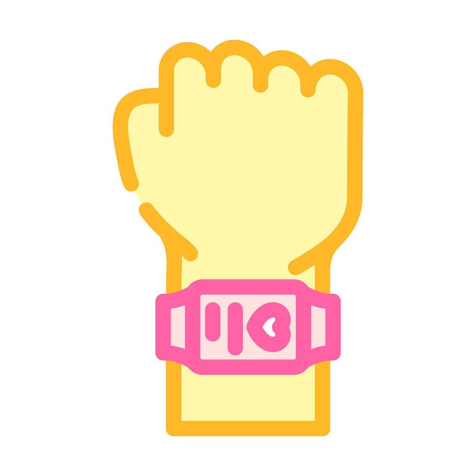 wearable tech enthusiast color icon illustration vector