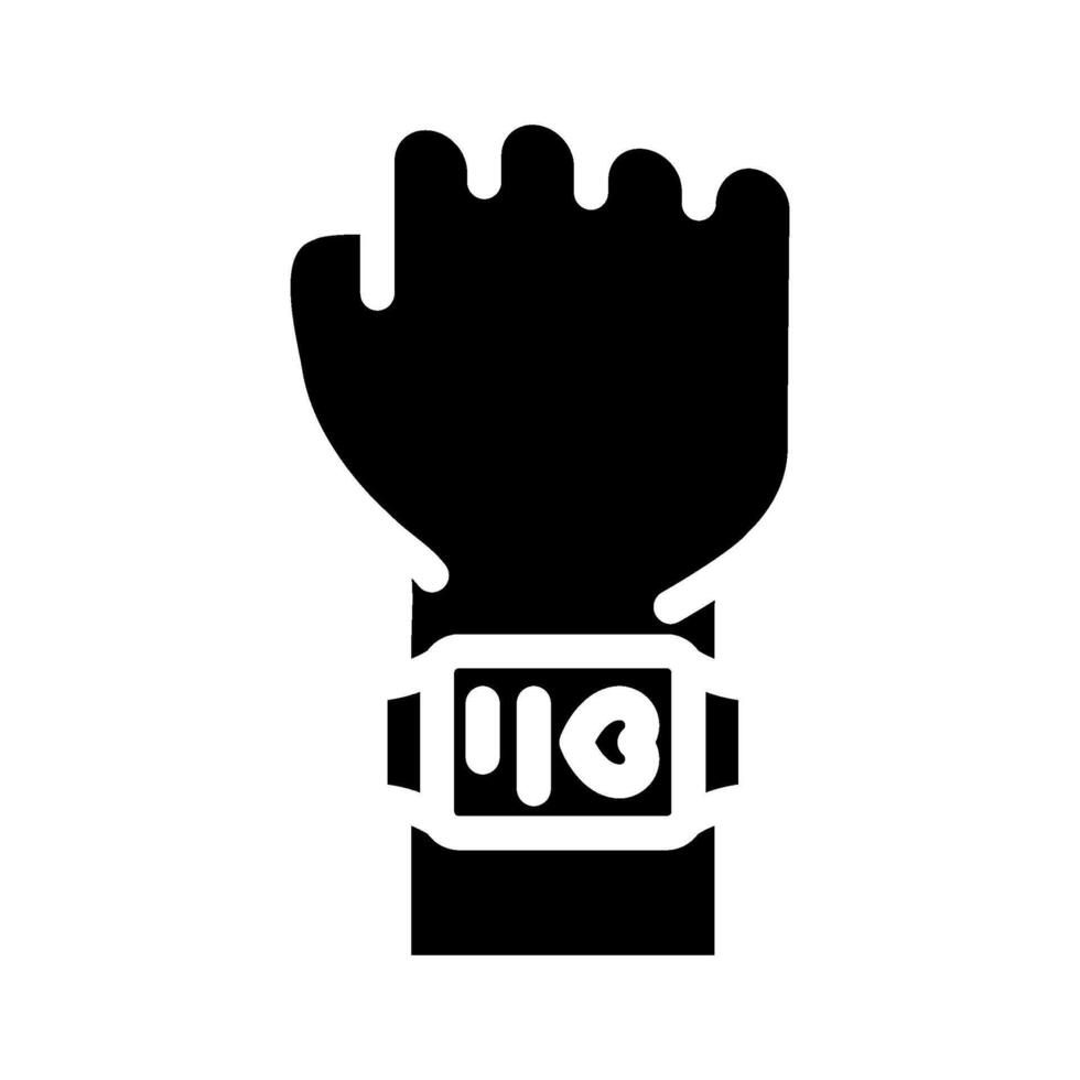 wearable tech enthusiast glyph icon illustration vector