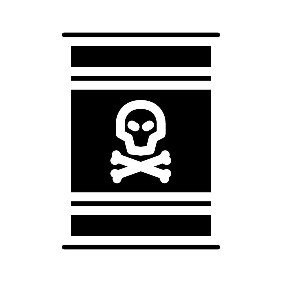 hazardous waste sorting glyph icon illustration vector