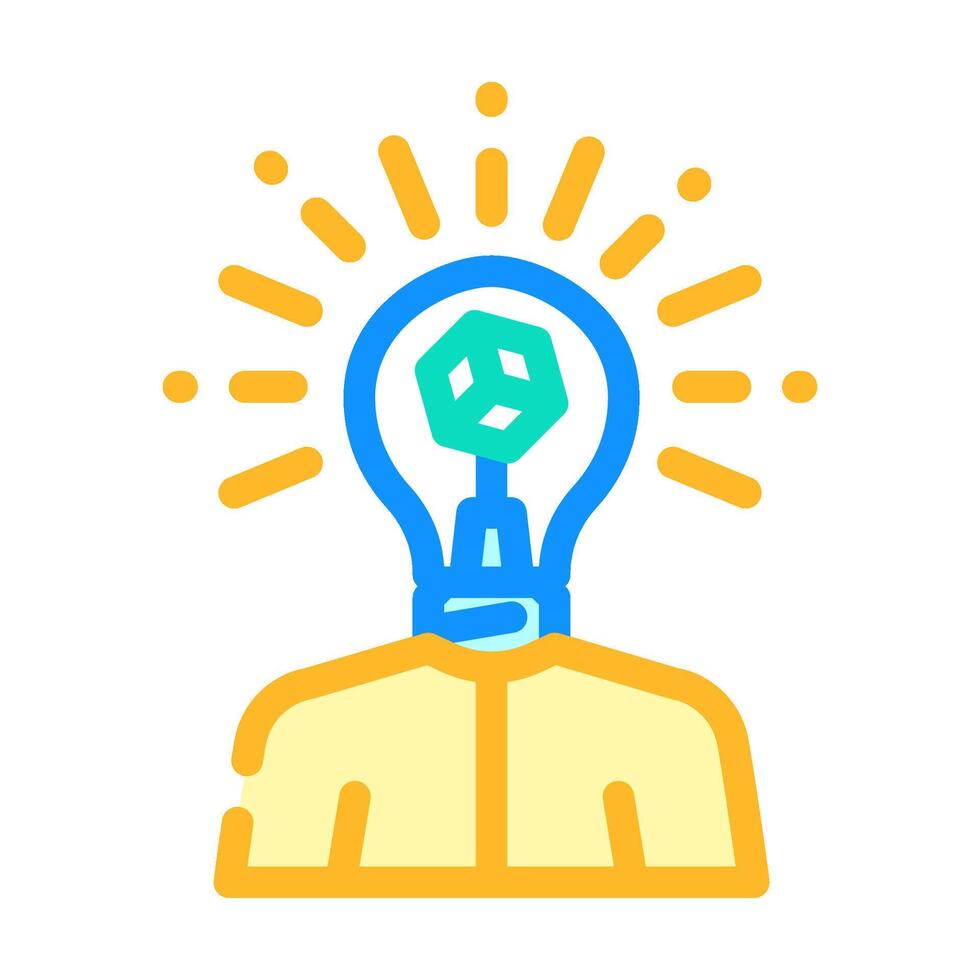 innovation seeker tech enthusiast color icon illustration vector