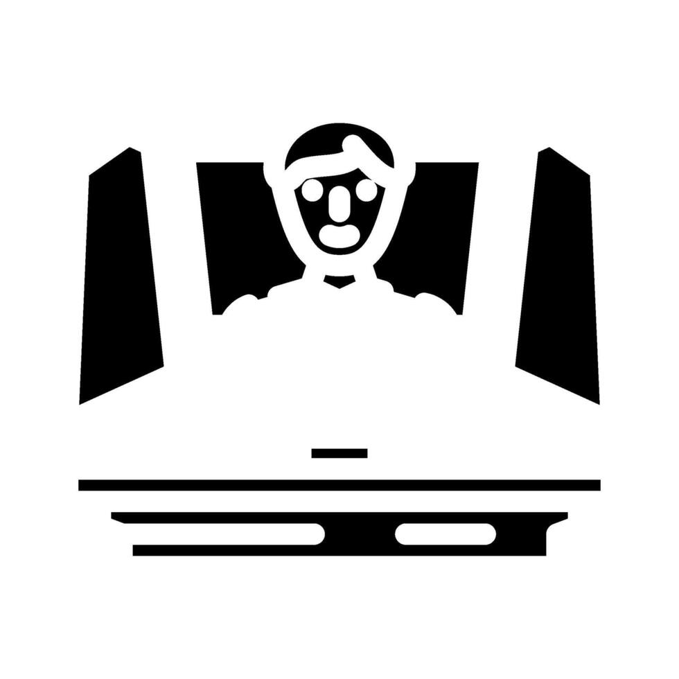 tech conventions enthusiast glyph icon illustration vector