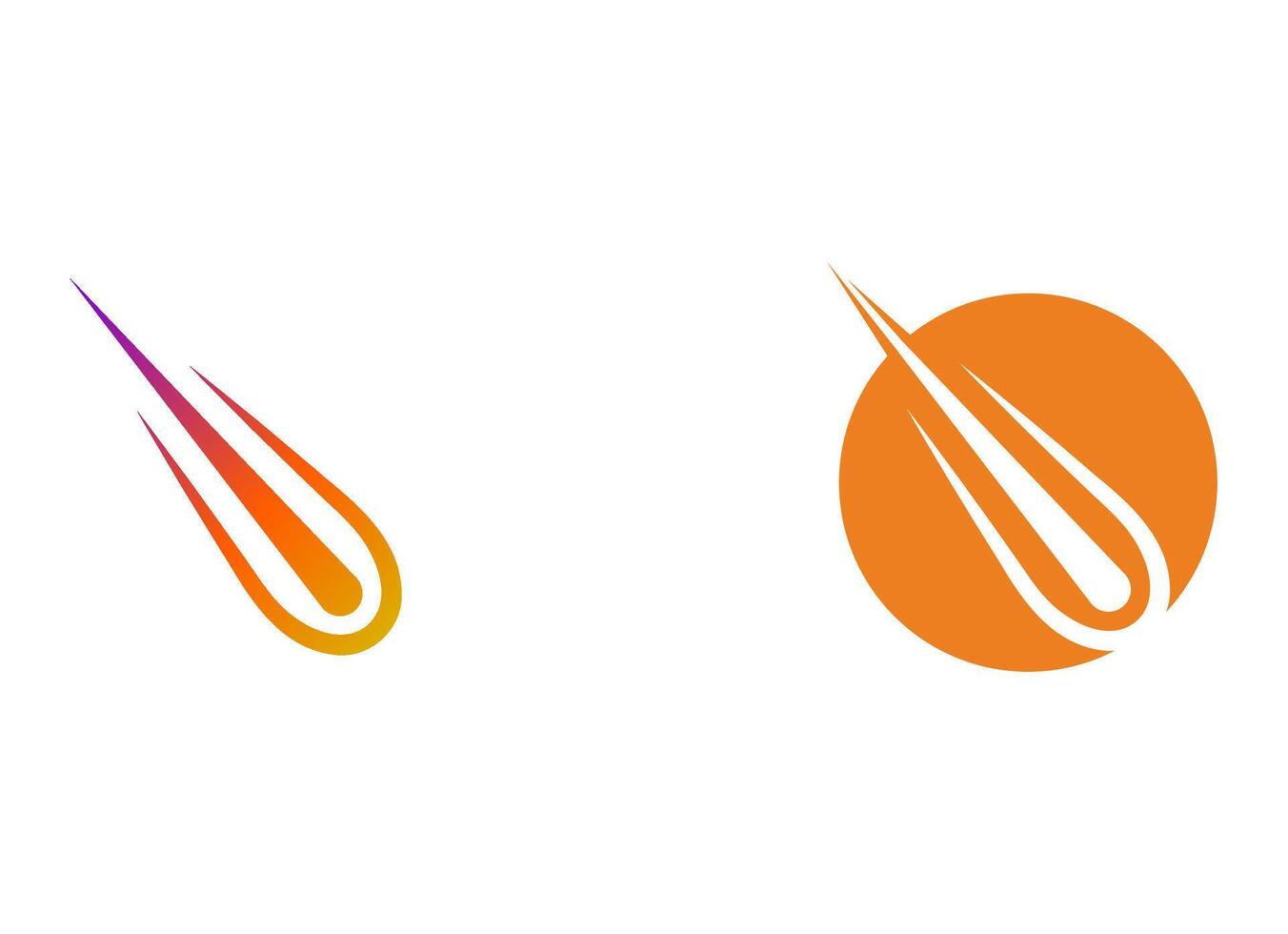 meteor logo stock illustration design vector