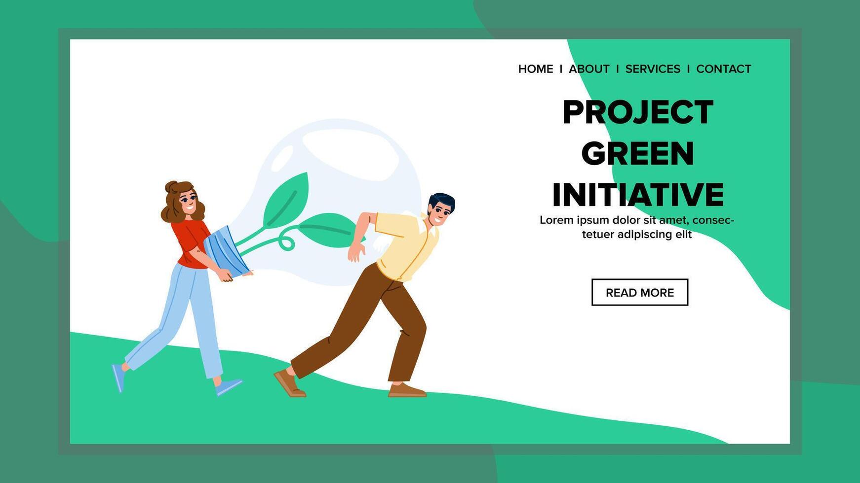 environment project green initiative vector