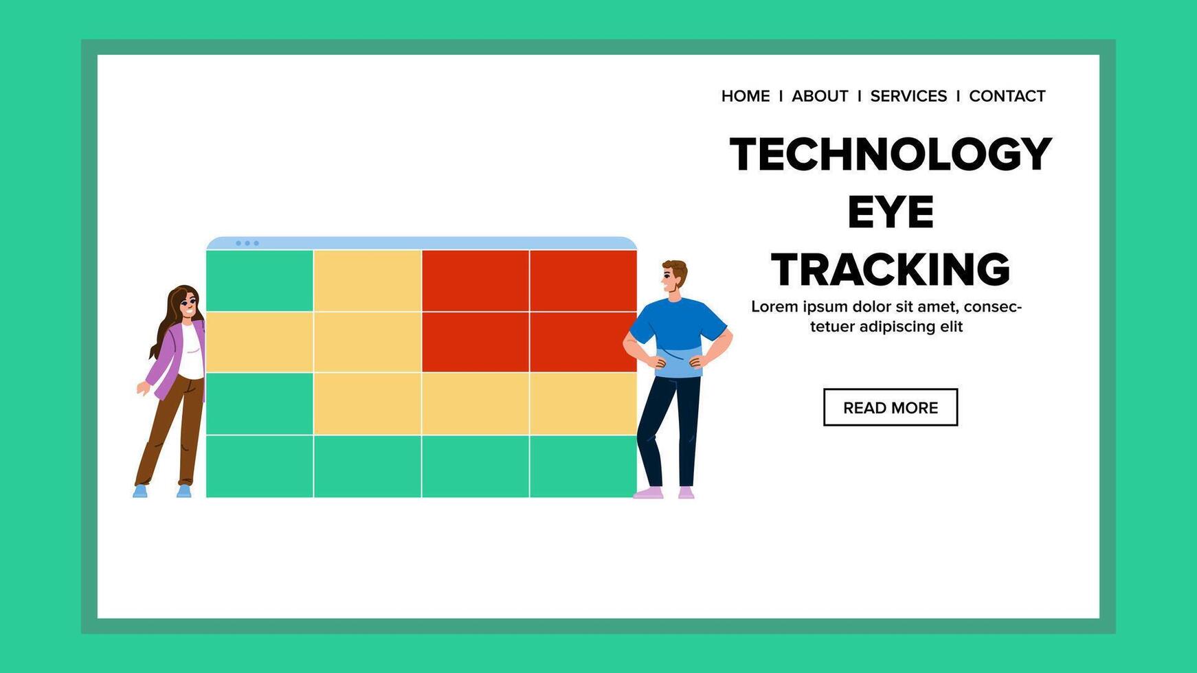 research technology eye tracking vector