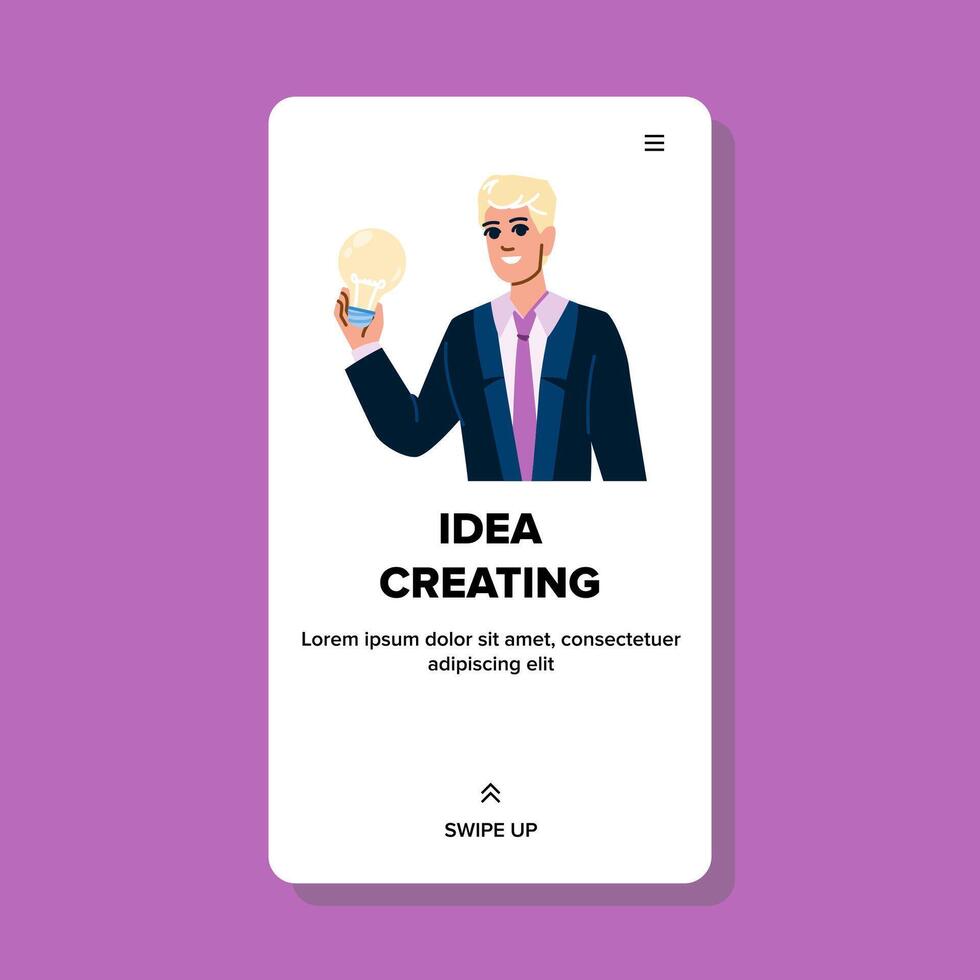 brainstorming idea creating vector