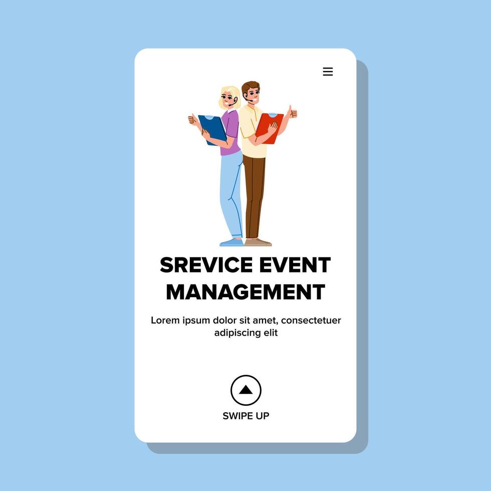logistics service event management vector