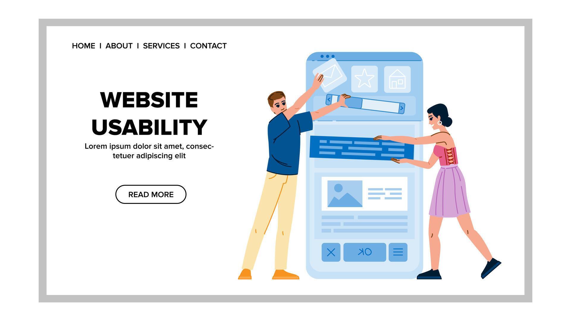 functionality website usability 44796150 Vector Art at Vecteezy