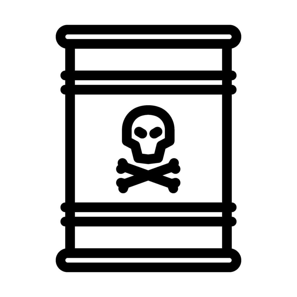 hazardous waste sorting line icon illustration vector