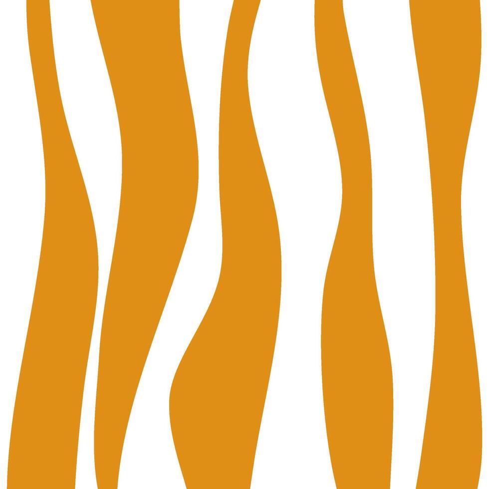 Second Abstract minimalist wavy line orange. Printable wall art illustration. Tiger line skin background. orange and white art monochrome vector