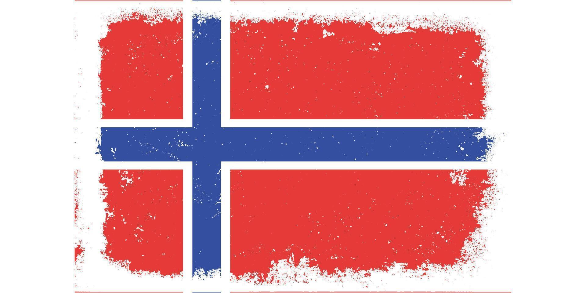 plano diseño grunge Noruega bandera antecedentes vector