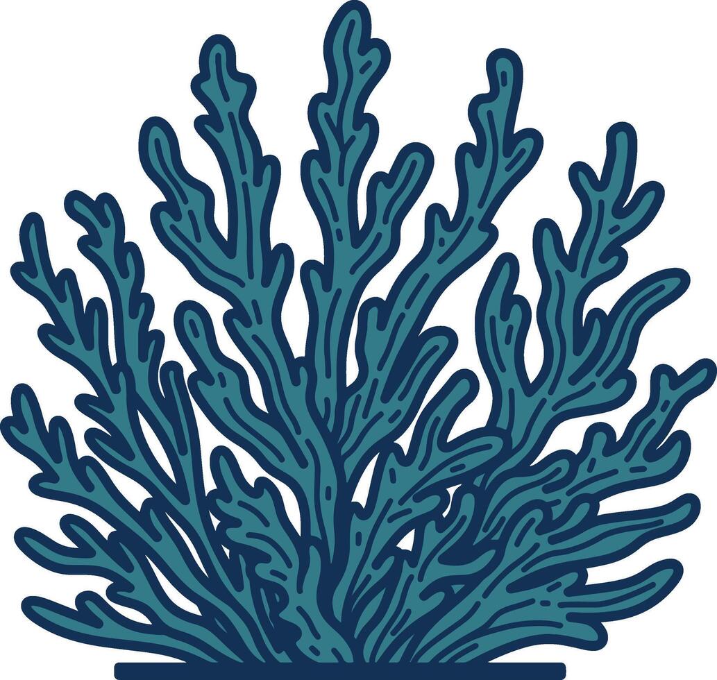 Seaweed graphic illustration vector