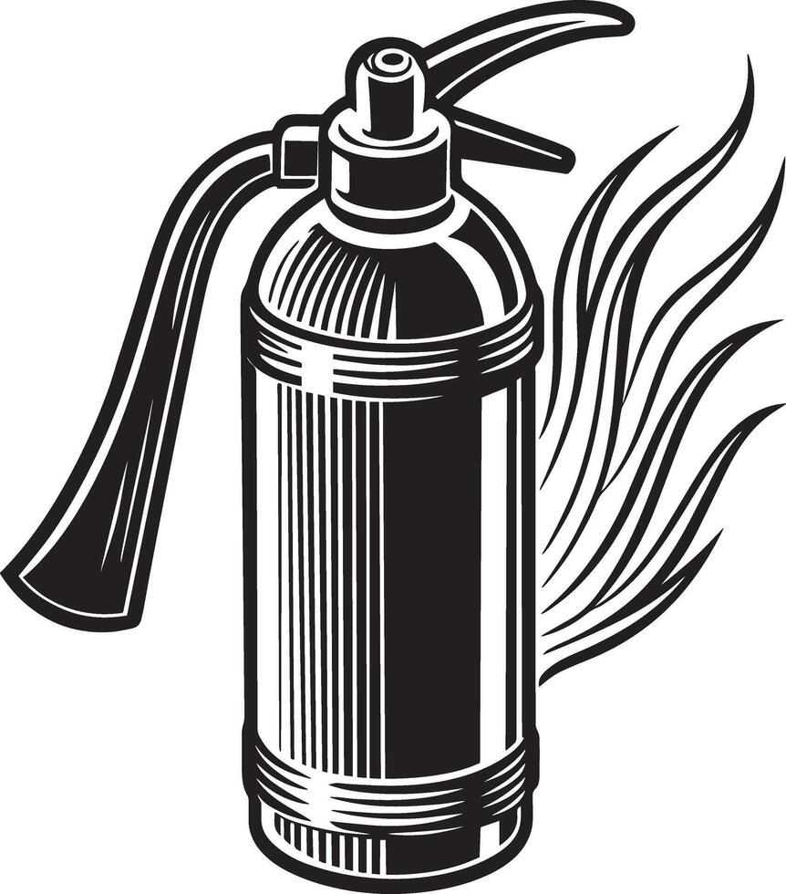 Fire extinguisher. illustration Isolated on white background. vector