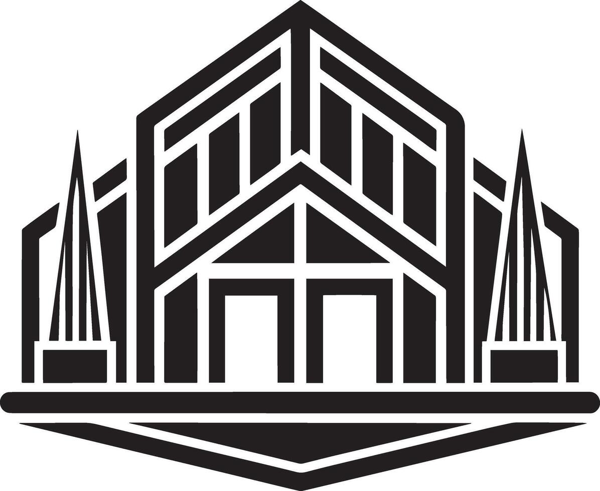 Architecture icon. Simple illustration of architecture icon for web vector