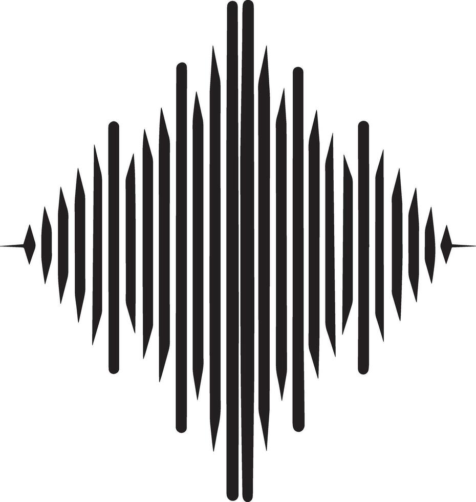 Sound wave icon. Simple illustration of sound wave icon for web vector