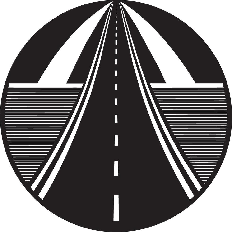 la carretera icono aislado en blanco antecedentes ilustración vector