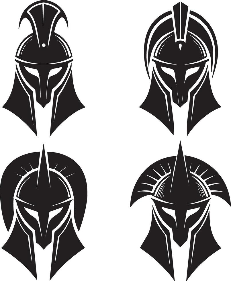 Spartan helmet icon. Outline illustration of spartan helmet icon for web vector