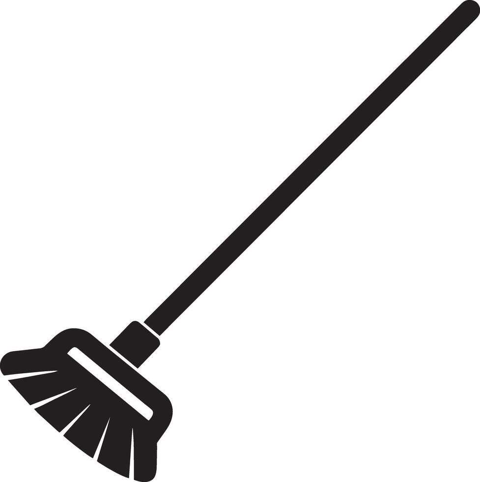 Broom icon. Simple illustration of broom icon for web design isolated on white background vector