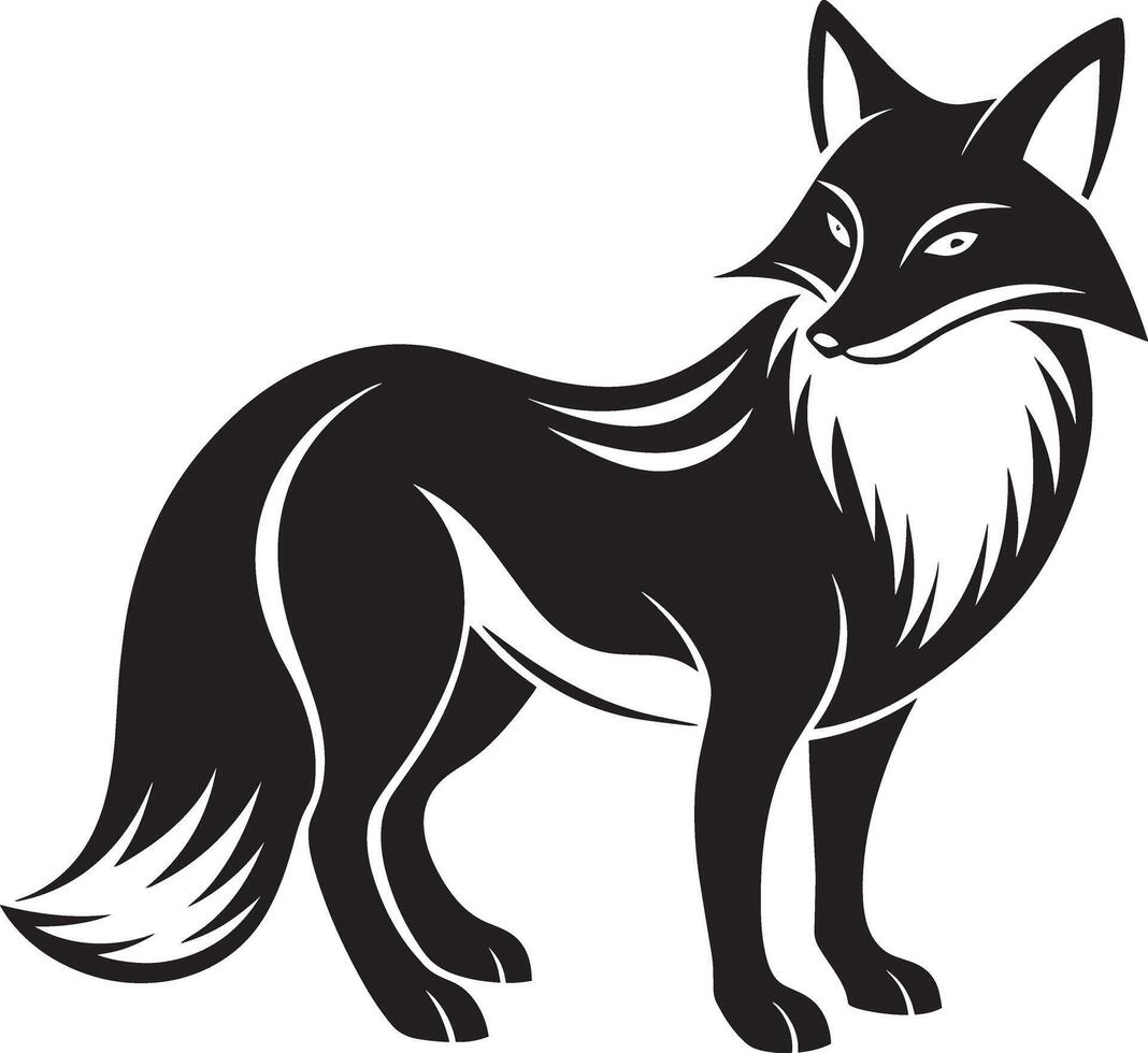 image of a wolf. Isolated on a white background. vector