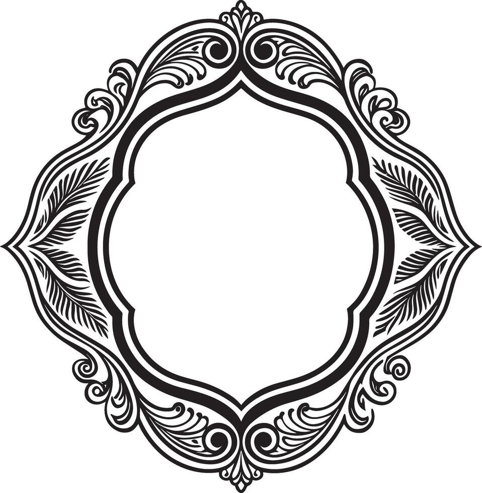 marco con ornamento en un blanco antecedentes. ilustración para tu diseño vector