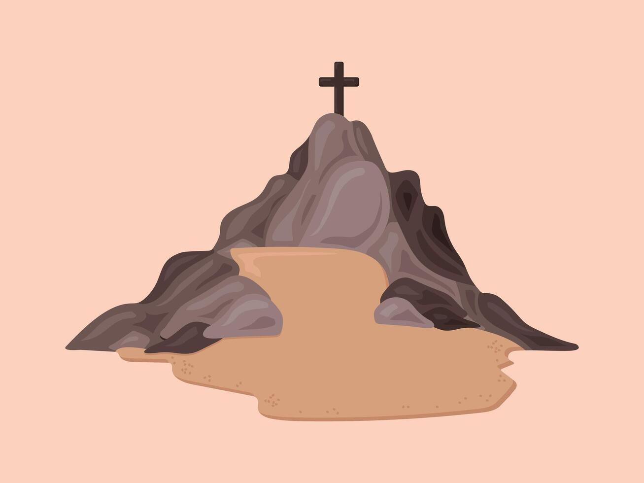 good friday jesus christ christian cross god heaven church easter religion worship bible saint faith vector