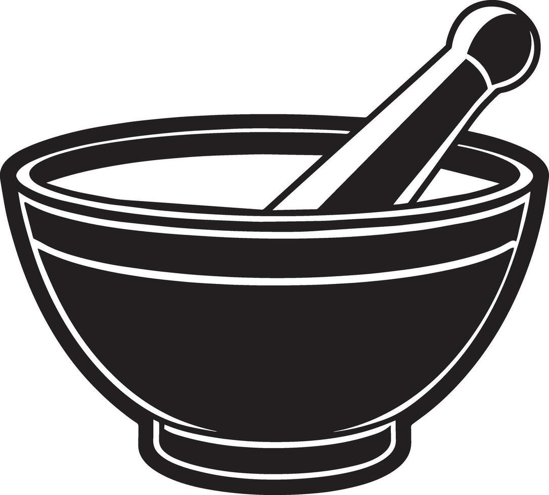 Mortar and pestle icon. Simple illustration of mortar and pestle icon for web vector