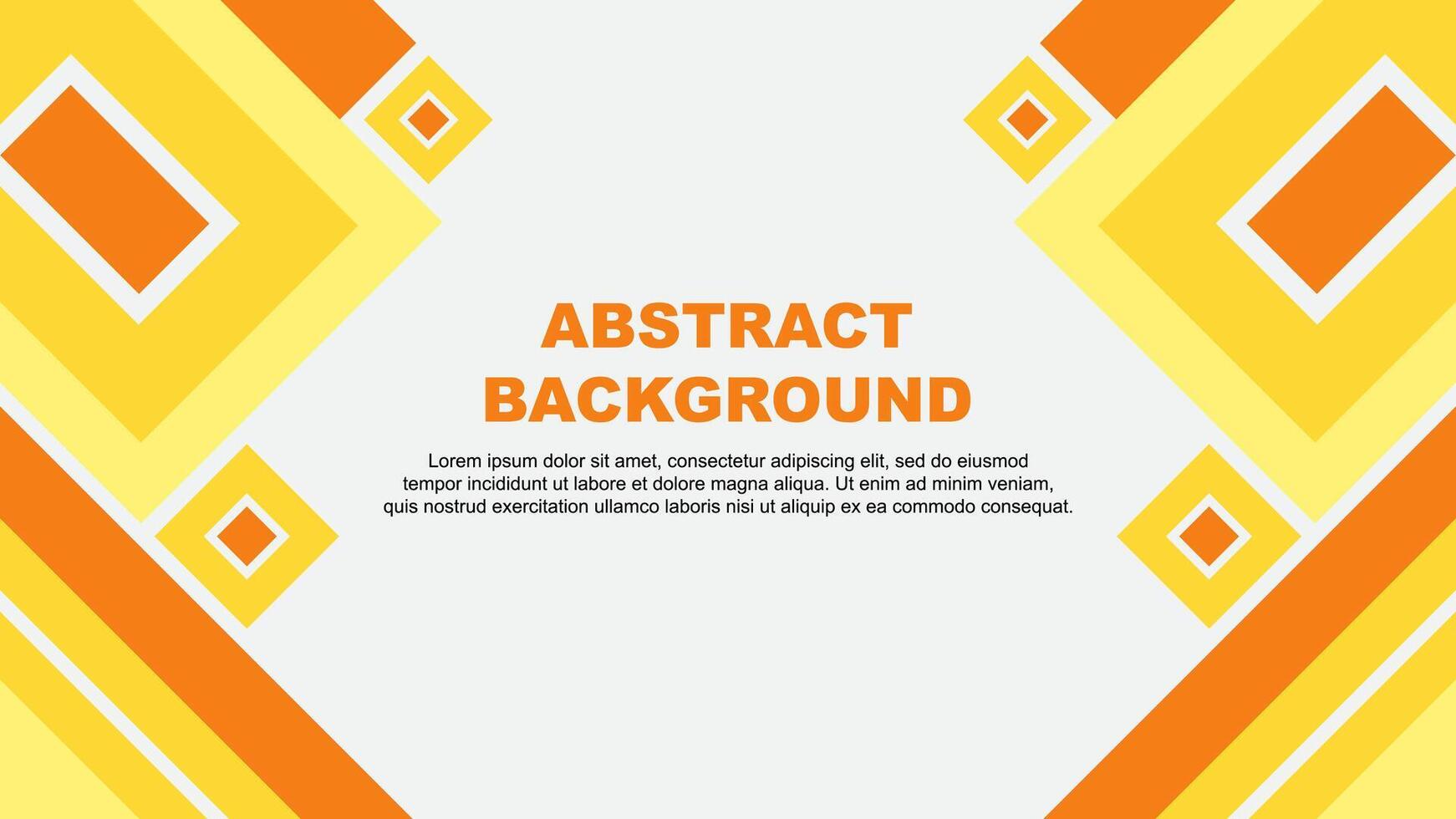 Abstract Yellow Background Design Template. Abstract Banner Wallpaper Illustration. Abstract Yellow Cartoon vector