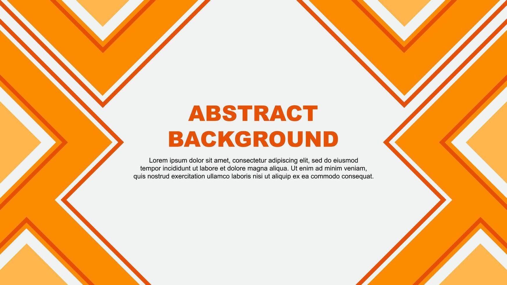 Abstract Orange Background Design Template. Abstract Banner Wallpaper Illustration. Abstract Orange vector