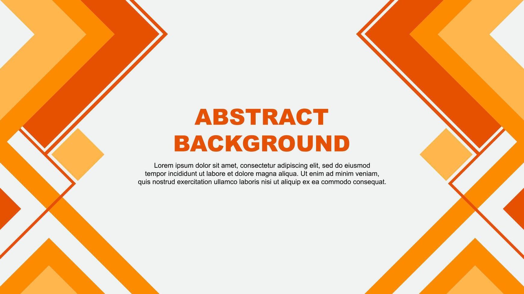 Abstract Orange Background Design Template. Abstract Banner Wallpaper Illustration. Abstract Orange Banner vector
