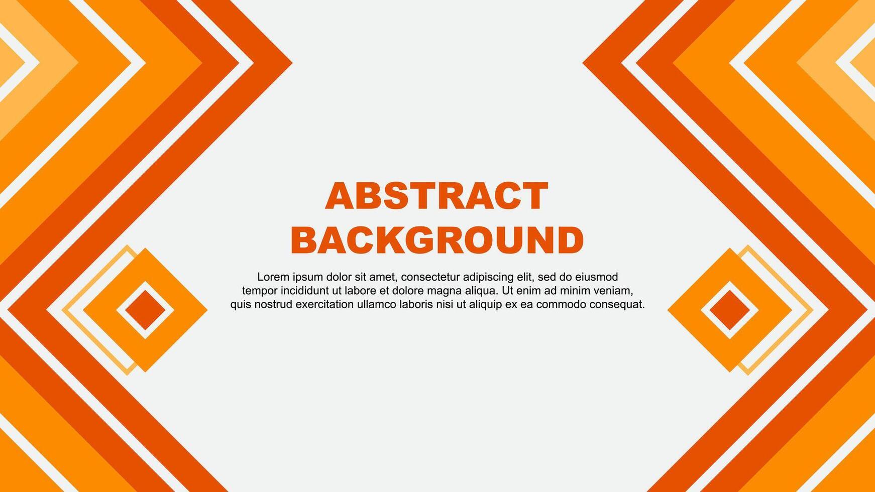 Abstract Orange Background Design Template. Abstract Banner Wallpaper Illustration. Abstract Orange Design vector