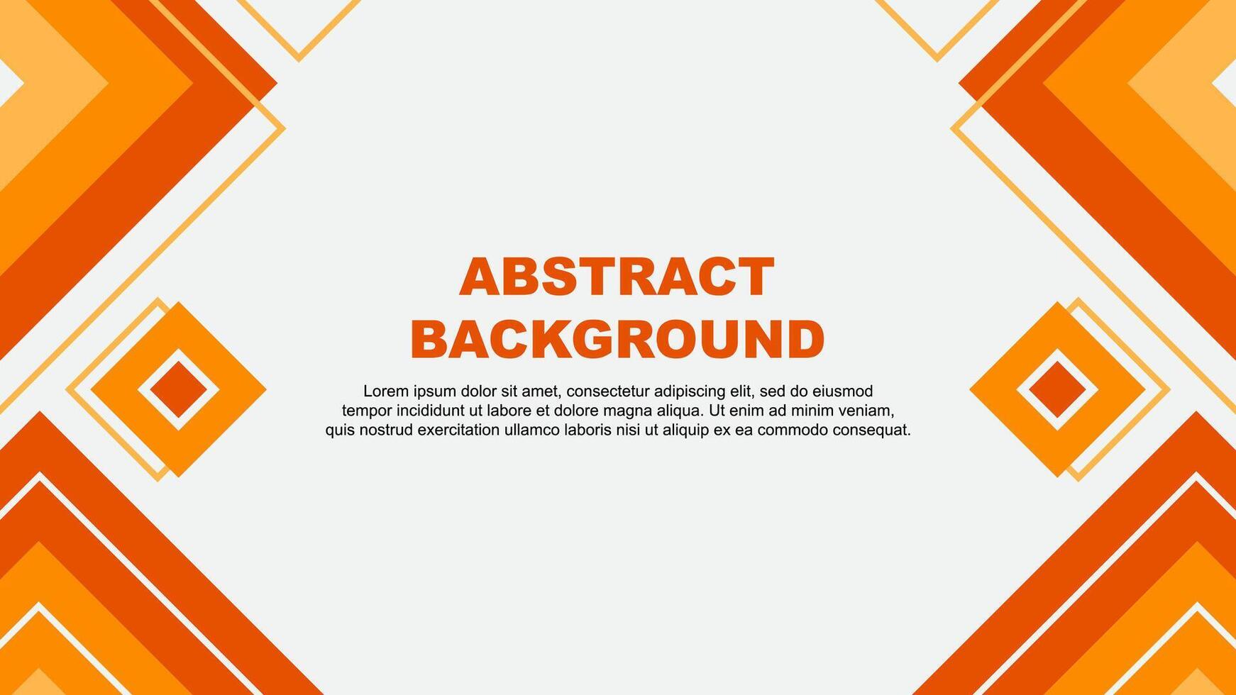 Abstract Orange Background Design Template. Abstract Banner Wallpaper Illustration. Abstract Orange Background vector
