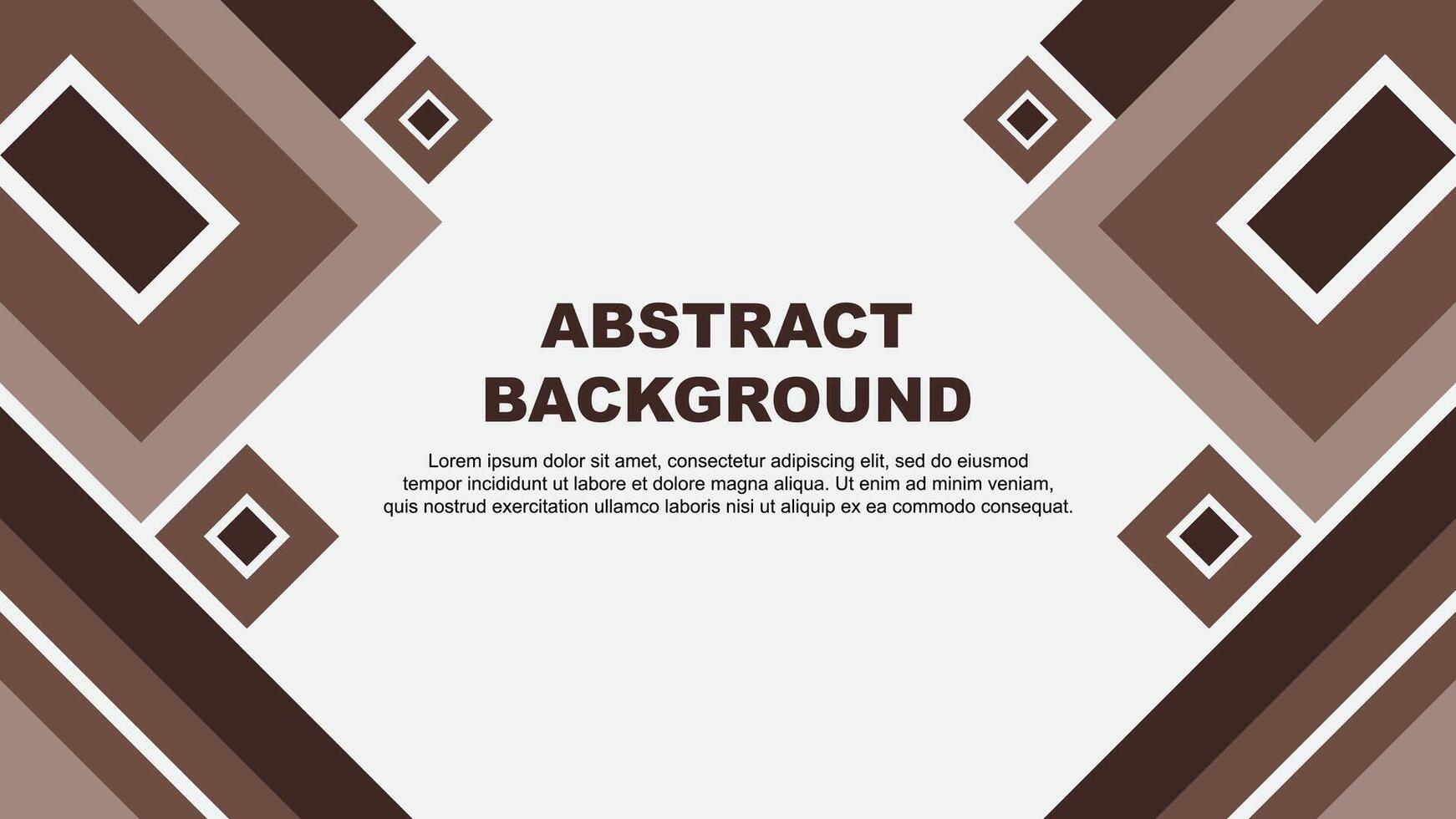 Abstract Brown Background Design Template. Abstract Banner Wallpaper Illustration. Abstract Brown Cartoon vector